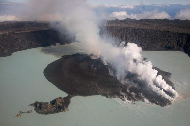 The Manaro Voui volcano on Vanuatu's Ambae island. (AFP Photo) The Manaro Voui volcano on Vanuatu's Ambae island. (AFP Photo)