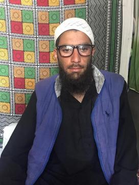 Arshid Ahmad Dar was hit by pellets in both eyes in July 2016. While he has almost lost vision in his left eye, he managed to have 20% vision after undergoing complex surgeries. (Neelam Pandey/HT Photo)