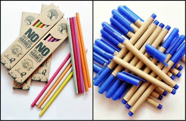Gurgaon resident Kuldeep Singh is making pencils out of recycled paper. Gurgaon resident Kuldeep Singh is making pencils out of recycled paper.