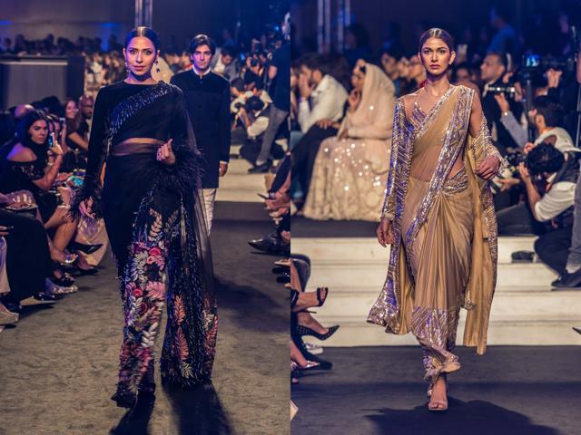 The revamped sari can be your go-to piece this season.