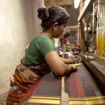 Many Indian designers have chosen to create innovative silhouettes from Indian handlooms. (Shutterstock)
