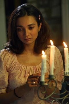 Actor Ira Dubey in a scene from the play Glass Menagerie.