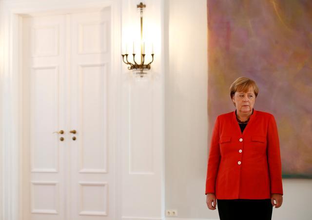 German Chancellor Angela Merkel at Bellevue Castle in Berlin. (Reuters File Photo)