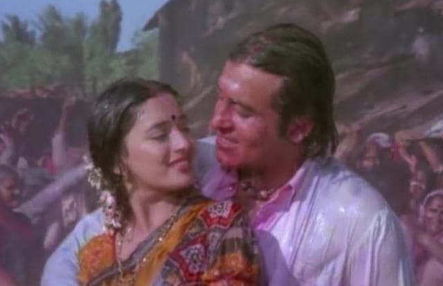 Madhuri Dixit and Vinod Khanna Madhuri Dixit and Vinod Khanna