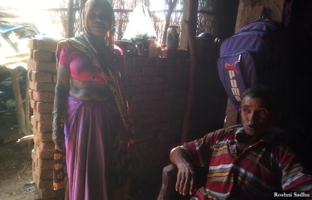 Gangaben and Ranchhodbhai at their home in Khanpatla, Panchmahal, Gujarat. Gangaben and Ranchhodbhai at their home in Khanpatla, Panchmahal, Gujarat.