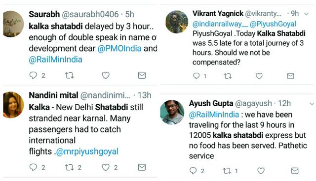 Tweets by some passengers show what a harrowing train journey they had.
