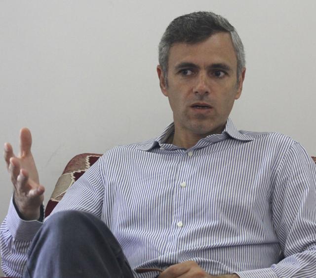 Politician Omar Abdullah retweeted picture of empty chairs. (Waseem Andrab/HT Photo)