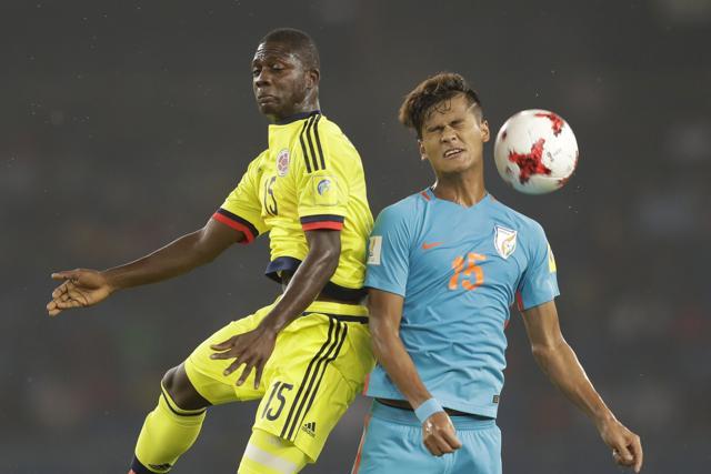 India missed the services of Komal Thatal for this FIFA U-17 World Cup game against Colombia. (AP)