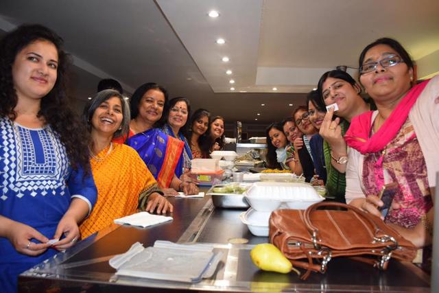 The ladies took charge of the kitchen for five days. (Photo courtesy Confluence of Cultures)