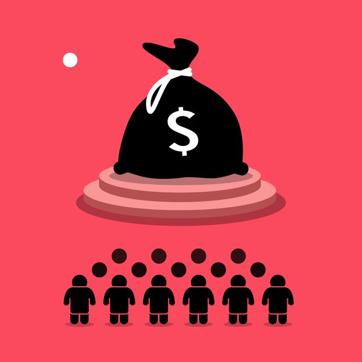 In the first experiment, fifty-six male and female participants made choices between sharing a financial reward with others or keeping the money for themselves. (Shutterstock)