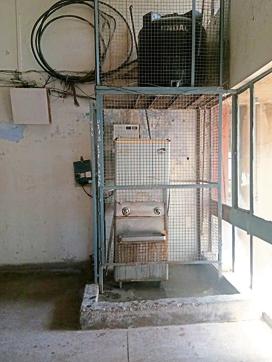 An ill-maintained water cooler at the Panjab University’s Institute of Pharmaceutical Sciences (HT Photo) An ill-maintained water cooler at the Panjab University’s Institute of Pharmaceutical Sciences (HT Photo)