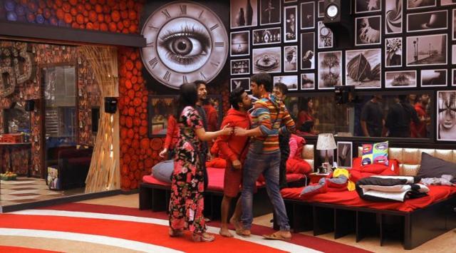 Puneesh Sharma and Vikas Gupta in a heated moment inside Bigg Boss 11 house. (Colors)