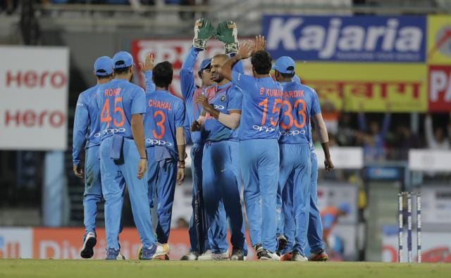 Bhuvneshwar Kumar and Jasprit Bumrah snapped up the Australian openers cheaply. (AP) Bhuvneshwar Kumar and Jasprit Bumrah snapped up the Australian openers cheaply. (AP)