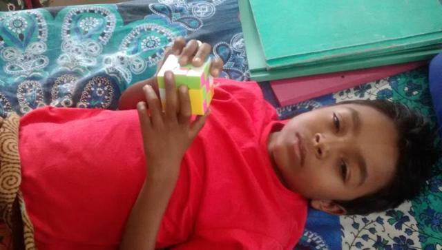 Nine-year-old Charan Salve from Aurangabad is undergoing treatment at KEM Hospital, Parel.(HT) (HT)