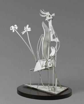 Femme au jardin (Woman in the Garden) by Pablo Picasso, 1929, Iron (metal), painted and welded. (RMN-Grand Palais) Femme au jardin (Woman in the Garden) by Pablo Picasso, 1929, Iron (metal), painted and welded. (RMN-Grand Palais)