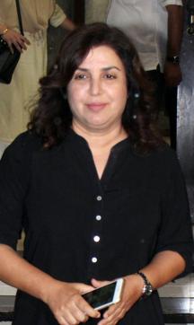 Farah Khan at the prayer meet of Kundan Shah at Santacruz in Mumbai. (Pramod Thakur/HT Photo) Farah Khan at the prayer meet of Kundan Shah at Santacruz in Mumbai. (Pramod Thakur/HT Photo)