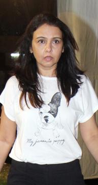 Suchitra Krishnamoorthi at the prayer meet of Kundan Shah. (Pramod Thakur/HT Photo) Suchitra Krishnamoorthi at the prayer meet of Kundan Shah. (Pramod Thakur/HT Photo)