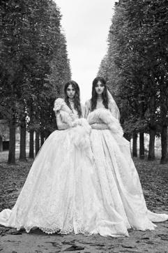 The designs are a modern play on the classical ball gown. (Courtesy Vera Wang)