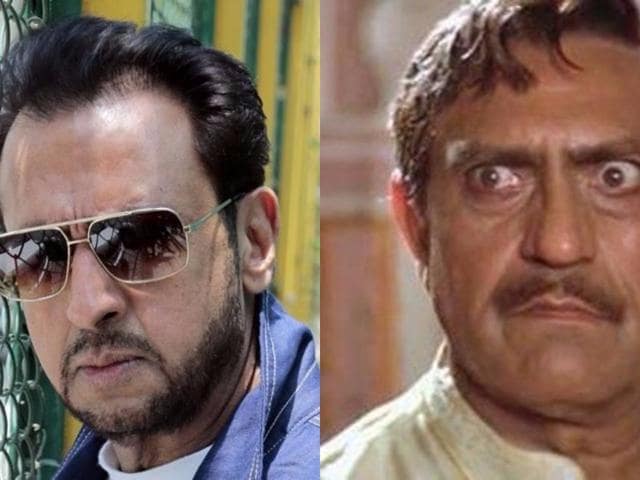 Gulshan Grover (L) and Amrish Puri are known for playing villanous characters in Bollywood