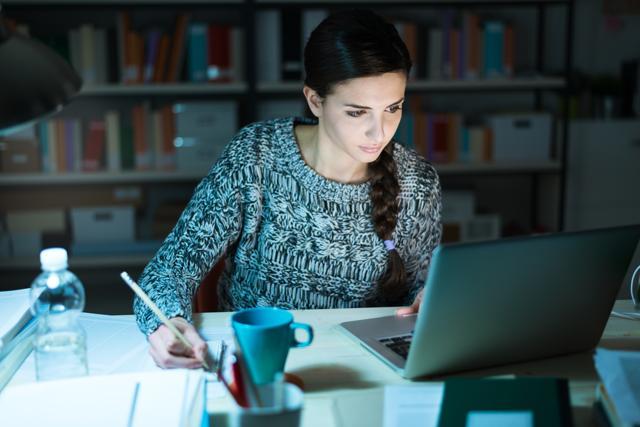 Take regular screen breaks, and also adjust things like text size, posture and computer setup. (Shutterstock) Take regular screen breaks, and also adjust things like text size, posture and computer setup. (Shutterstock)