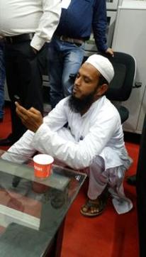 Abu Bakar was arrested when his baggage was undergoing security check on his arrival at Lucknow airport in a flight from Dubai. (HT Photo)