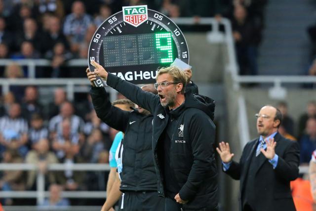 Liverpool's German manager Jurgen Klopp gestures on the touchline during the English Premier League football match between Newcastle United and Liverpool at St James' Park in Newcastle-upon-Tyne on October 1, 2017. The game ended 1-1. (AFP) Liverpool's German manager Jurgen Klopp gestures on the touchline during the English Premier League football match between Newcastle United and Liverpool at St James' Park in Newcastle-upon-Tyne on October 1, 2017. The game ended 1-1. (AFP)