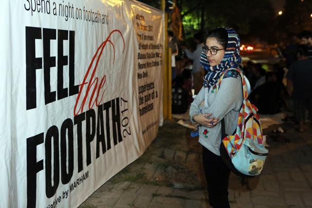 The HT reporter interacted with the homeless on Bahadur Shah Zafar Marg. (Manoj Verma/HT Photo) The HT reporter interacted with the homeless on Bahadur Shah Zafar Marg. (Manoj Verma/HT Photo)