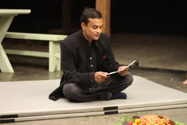Amit Ranjan at Sangam House. (Sangam House Facebook Page) Amit Ranjan at Sangam House. (Sangam House Facebook Page)