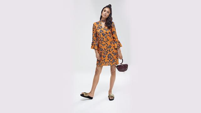 A choker dress with flared sleeves is your ticket to happiness. (KOOVS.COM)