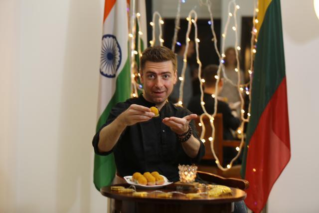 Lithuanian ambassador Laimonas Talat-Kelpsa. (Raajessh Kashyap/HT Photo)