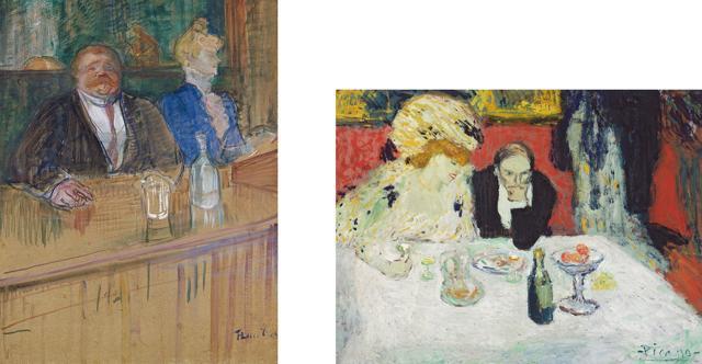 The two painters’ work offered a window onto a world often overlooked by art, such as Parisian cafés and the cabarets of Montmartre. (AFP) The two painters’ work offered a window onto a world often overlooked by art, such as Parisian cafés and the cabarets of Montmartre. (AFP)