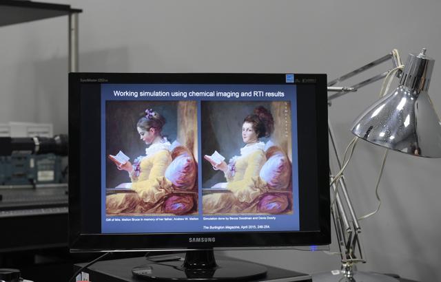 A computer screen of Young Girl Reading (L) by Jean-Honoré Fragonard at the National Gallery of Art in Washington, DC. (AFP) A computer screen of Young Girl Reading (L) by Jean-Honoré Fragonard at the National Gallery of Art in Washington, DC. (AFP)