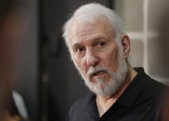 San Antonio Spurs head coach Gregg Popovich has served in the US Airforce. (AP) San Antonio Spurs head coach Gregg Popovich has served in the US Airforce. (AP)