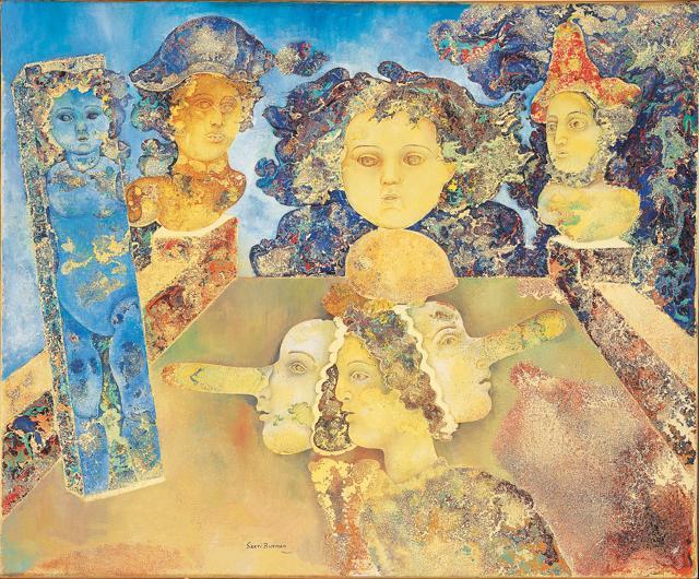 Man and Two Masks, 1972 Man and Two Masks, 1972