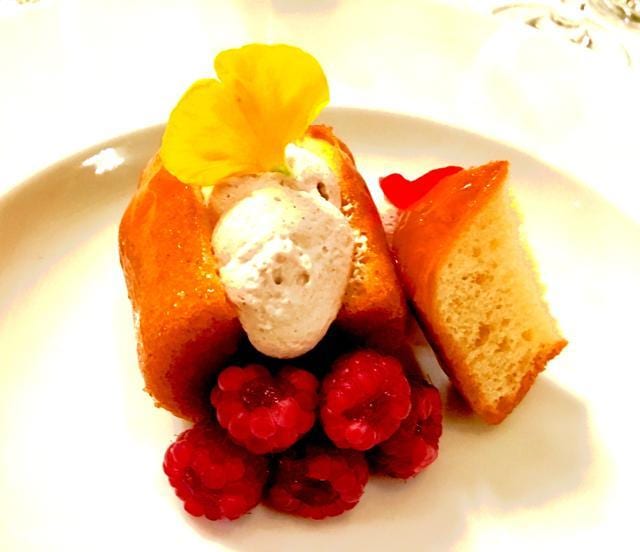 Rum baba by Helene Darroze. Rum baba by Helene Darroze.