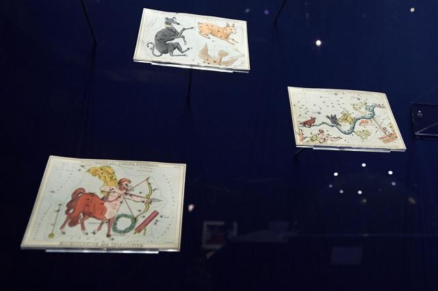 Urania's Mirror or View of the Heavens on display at the exhibition. (AFP) Urania's Mirror or View of the Heavens on display at the exhibition. (AFP)