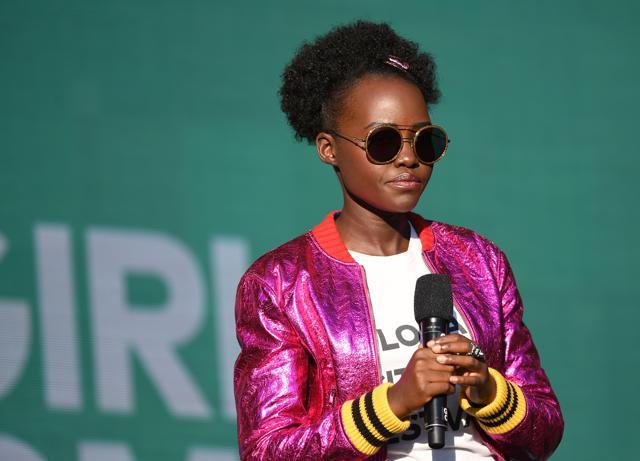 Lupita Nyong'o speaks onstage during the 2017 Global Citizen Festival in Central Park. (AFP) Lupita Nyong'o speaks onstage during the 2017 Global Citizen Festival in Central Park. (AFP)