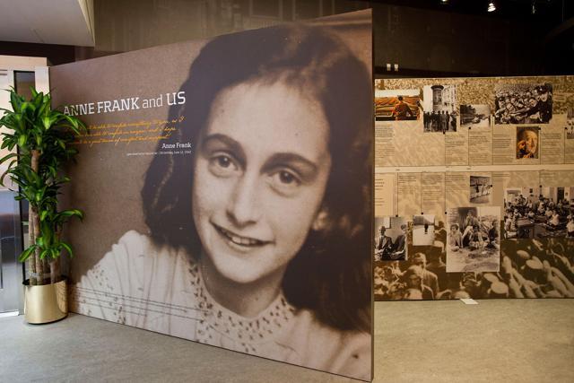The entrance of the Anne Frank Center USA in New York City. (AFP File Photo) The entrance of the Anne Frank Center USA in New York City. (AFP File Photo)