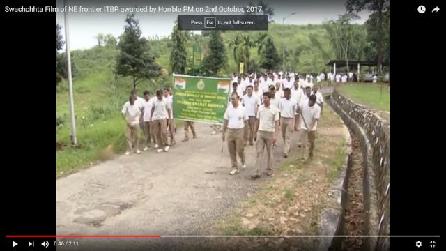 A scene from Swachhta Film by ITBP inspector Tejpal. A scene from Swachhta Film by ITBP inspector Tejpal.