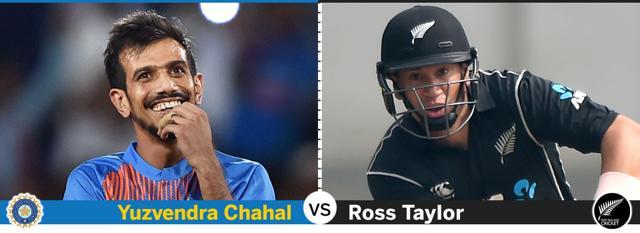 Yuzvendra Chahal was the star in the recent series against Australia while Ross Taylor has often struggled to combat spin. (HT Photo)
