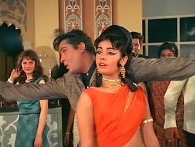 Shammi Kapoor and Mumtaz in the film Brahmachari (1968). Shammi Kapoor and Mumtaz in the film Brahmachari (1968).