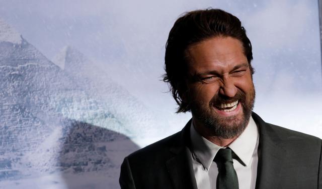 Cast member Gerard Butler poses at the premiere for Geostorm in Los Angeles, California. (REUTERS) Cast member Gerard Butler poses at the premiere for Geostorm in Los Angeles, California. (REUTERS)