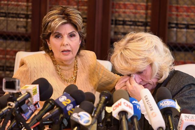 Attorney Gloria Allred (L) and her client Heather Kerr speak during a press conference regarding the sexual assault allegations that have been brought against Harvey Weinstein. (AFP) Attorney Gloria Allred (L) and her client Heather Kerr speak during a press conference regarding the sexual assault allegations that have been brought against Harvey Weinstein. (AFP)