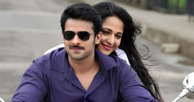 Hit pair Anushka Shetty and Prabhas in a still from Mirchi.