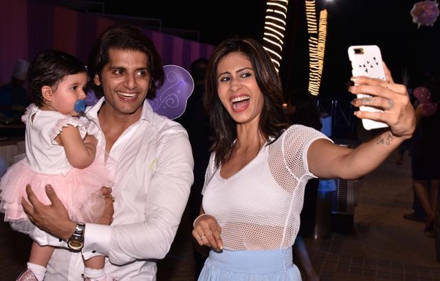 Kishwar Merchant is elated to pose with the birthday girl.