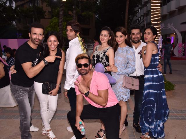 TV stars pose at the bash.