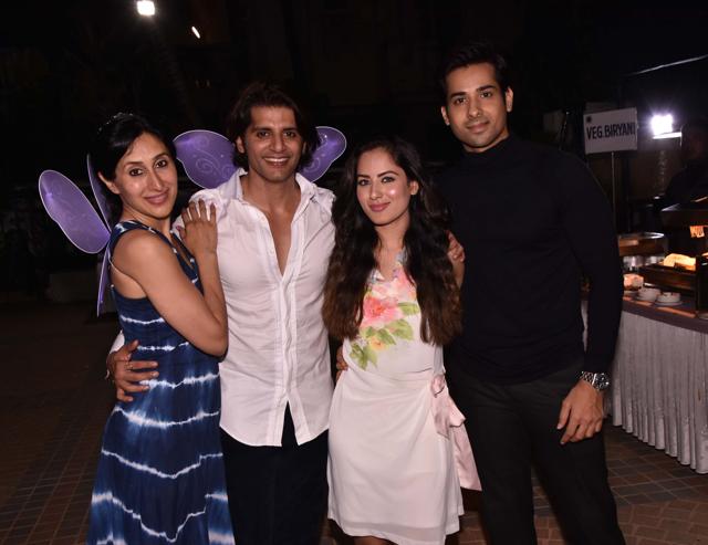 Karanvir poses for the shutterbugs.