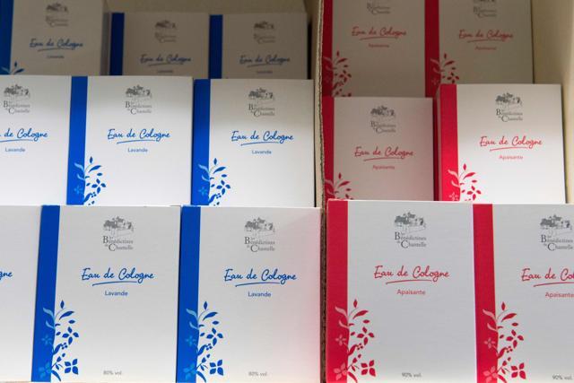 Packages of Eau de Cologne perfume are pictured at the Saint-Vincent abbey. (AFP) Packages of Eau de Cologne perfume are pictured at the Saint-Vincent abbey. (AFP)