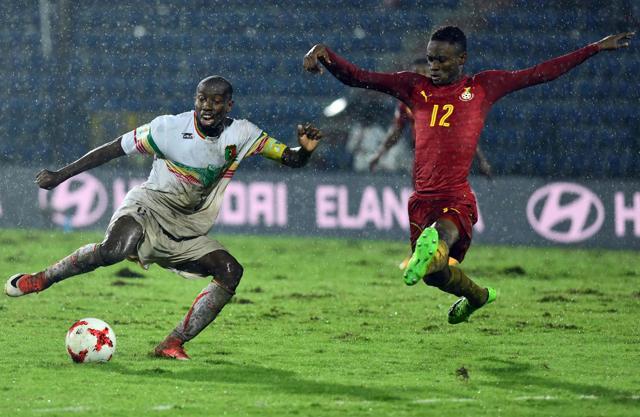 The Ghana footballers were not happy with the ground conditions during their quarterfinal against Mali. (AFP) The Ghana footballers were not happy with the ground conditions during their quarterfinal against Mali. (AFP)