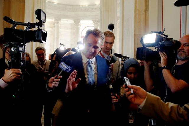 Senator Jeff Flake (Republican, Arizona) speaks to reporters after announcing he will not run for re-election on Capitol Hill in Washington on October 24, 2017. (Reuters) Senator Jeff Flake (Republican, Arizona) speaks to reporters after announcing he will not run for re-election on Capitol Hill in Washington on October 24, 2017. (Reuters)